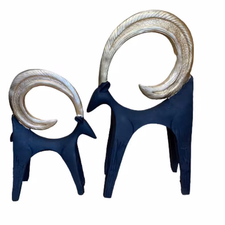 مجسمه مدل بز شاخ دراز کد 01 بسته 2 عددی