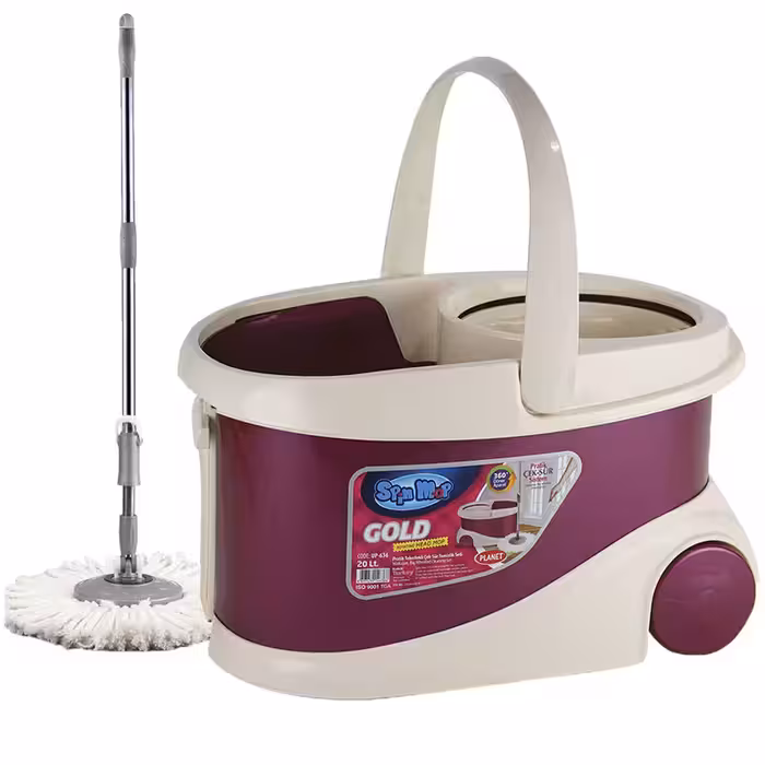 ست سطل و زمین شوی اسپین مدل GOLD