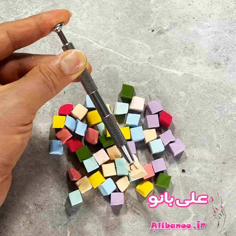 پد مکعبی اسفنجی همراه قلم گیره ای