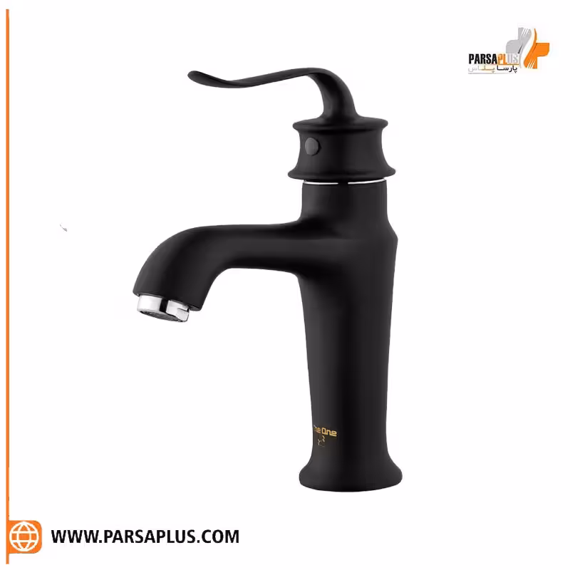 شیر روشویی دوان مدل کاجان مشکی کروم