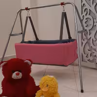 گهواره ننو  تاشو فلزی با تور پشه بندبا کفی