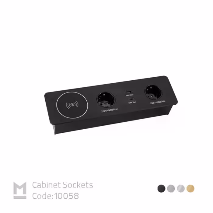 پریز توکار وایرلس کد 10058 ملونی