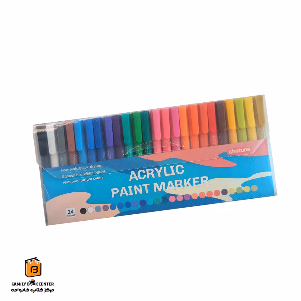 ماژیک اکریلیک 24 رنگ chotune