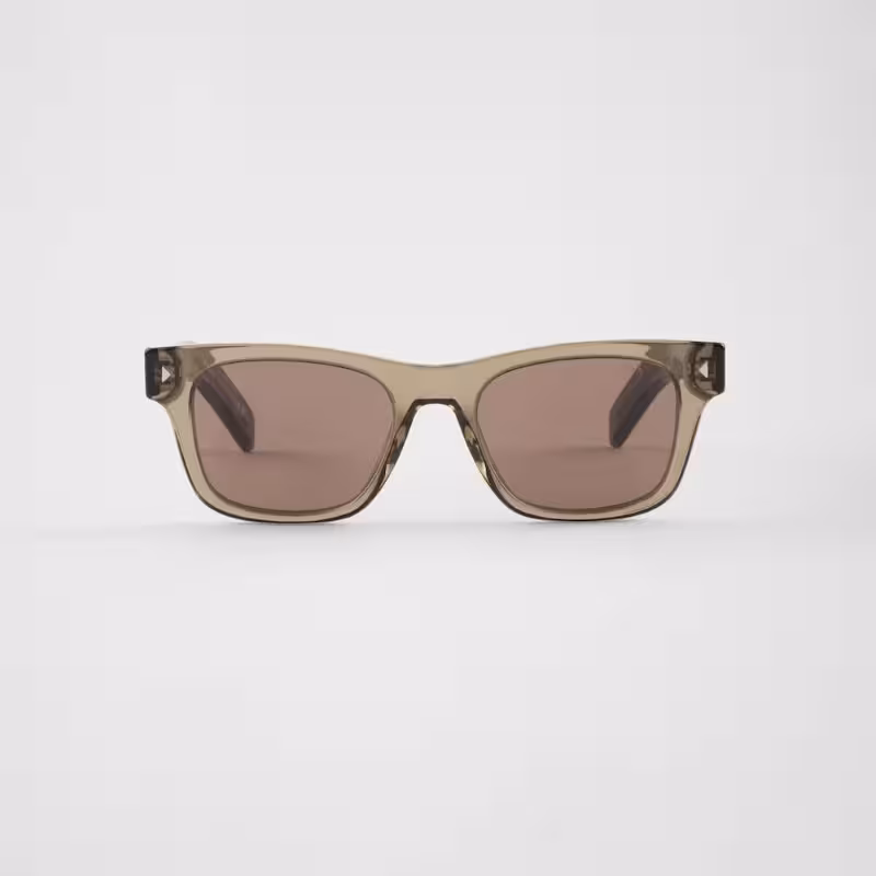 قیمت و خرید عینک آفتابی فریم قهوه ای شفاف با لنز قهوه ای پرادا مدل SPRA17_E18T_FE70F_C_054 اورجینال