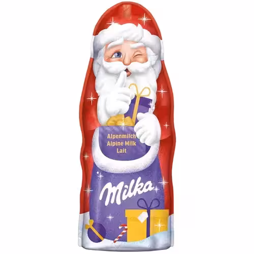 شکلات بابانوئل کریسمس سوئیسی میلکا Milka Santa Claus Bulk با طعم شکلات شیری 90 گرم
