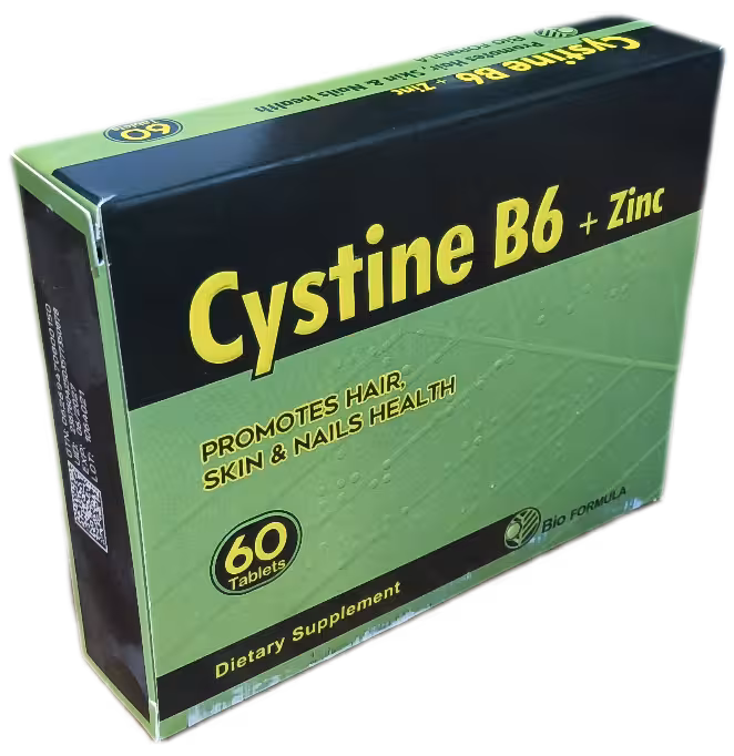 قرص سیستین ب 6 بیوفرمولا 60 عددی، CYSTINE B6 BIO FORMULA
