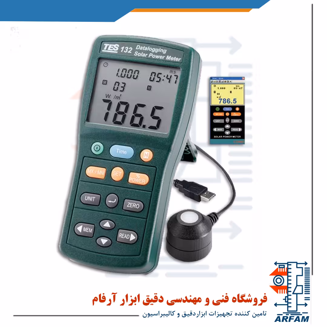 دیتالاگر سولار پاورمتر تس مدل TES-132