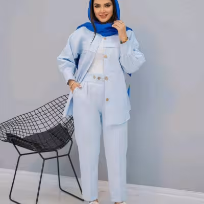 مانتو شلوار زنانه لنین مدل مام لنین