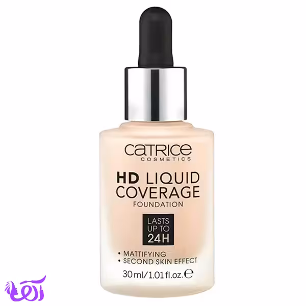 کرم پودر کاتریس سری HD مدل Liquid Coverage شماره 020 حجم 30ML