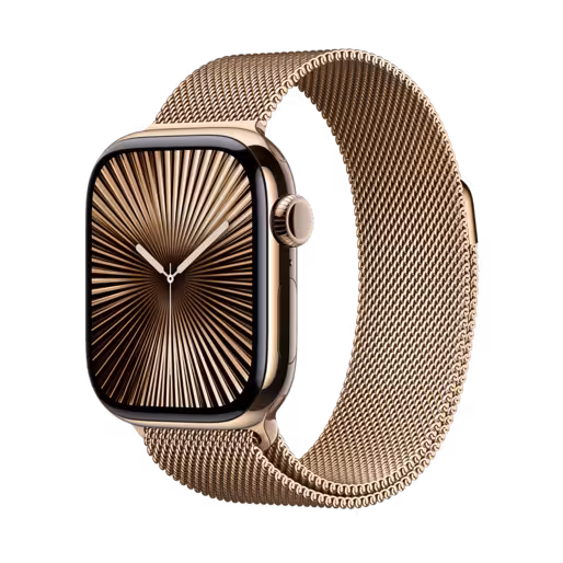 اپل واچ سری 10 تیتانیومی گُلد با بند میلانس لوپ