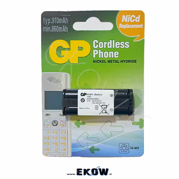 باتری تلفنی p105 (باتری تلفن GP T390 NI-MH 2.4V)