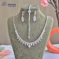 سرویس نقره زنانه جواهری مدل PRM84