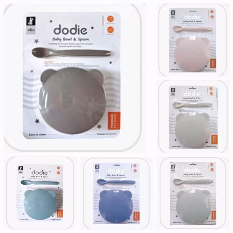 ظرف غذای درب دار همراه با قاشق دودیه dodie