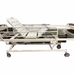 تخت بیمارستانی سه شکن مکانیکی باتنظیم ارتفاع