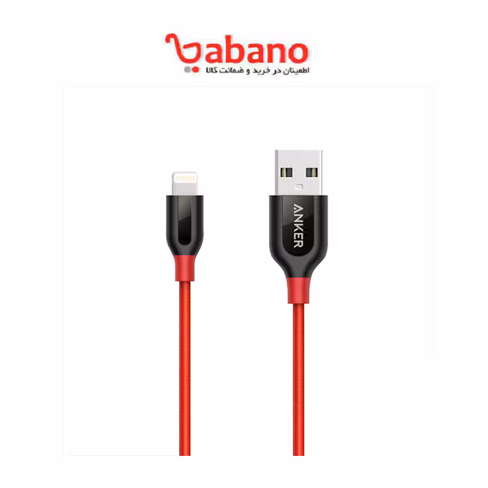 کابل تبدیل USB به لایتنینگ انکر مدل A8121 PowerLine Plus طول 0.9 متر RED