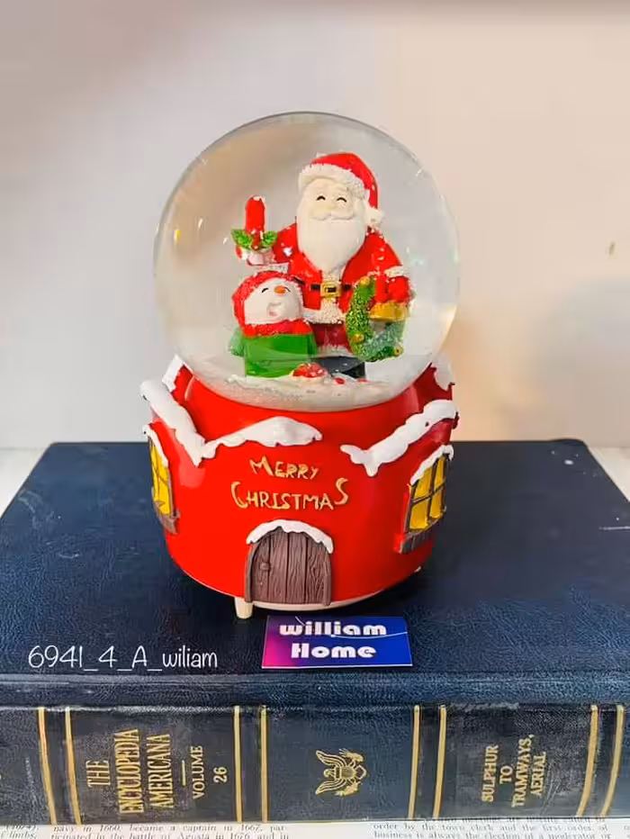 گوی موزیکال کریسمس،پمپی چرخشی6941-4-A