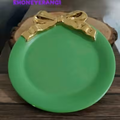 ظرف گرد پاپیونی یا زیر لیوانی پاپیونی