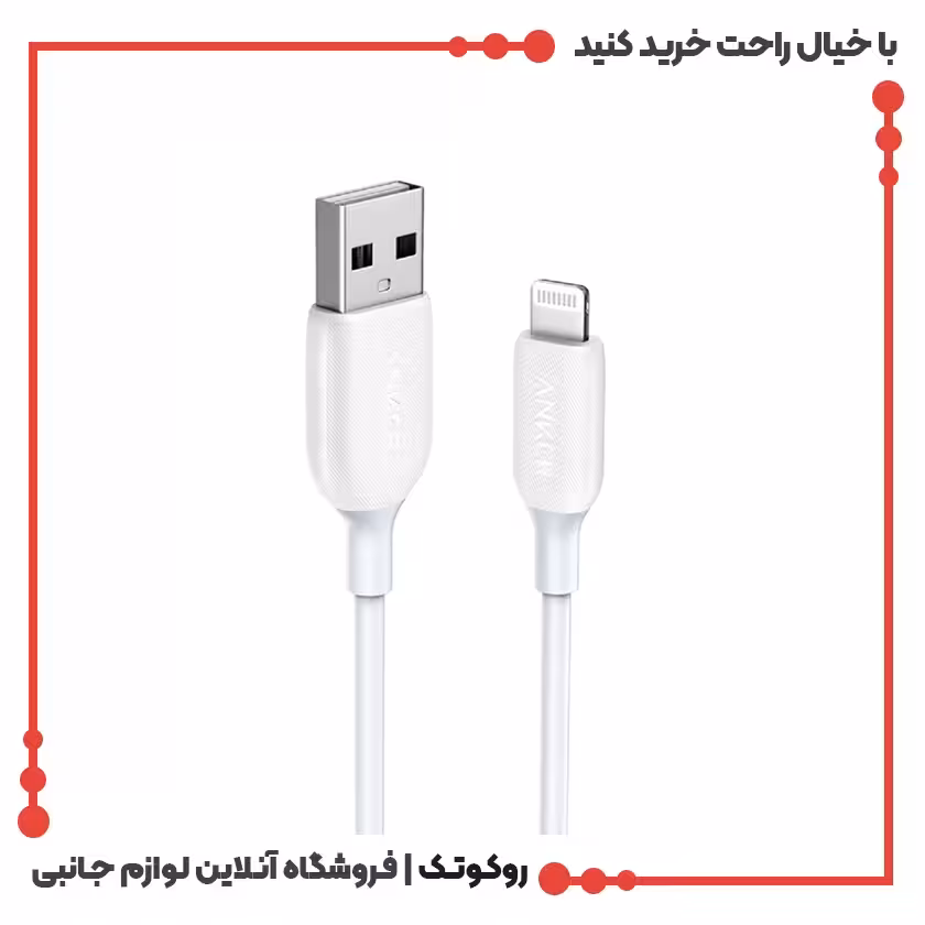 کابل 0.9 متری انکر Anker Powerline III Lightning Cable 90cm A8812
