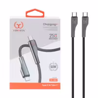 کابل تبدیل فست شارژ پاوربانک Type-C To Type-C یوشیتا مدل YC-003