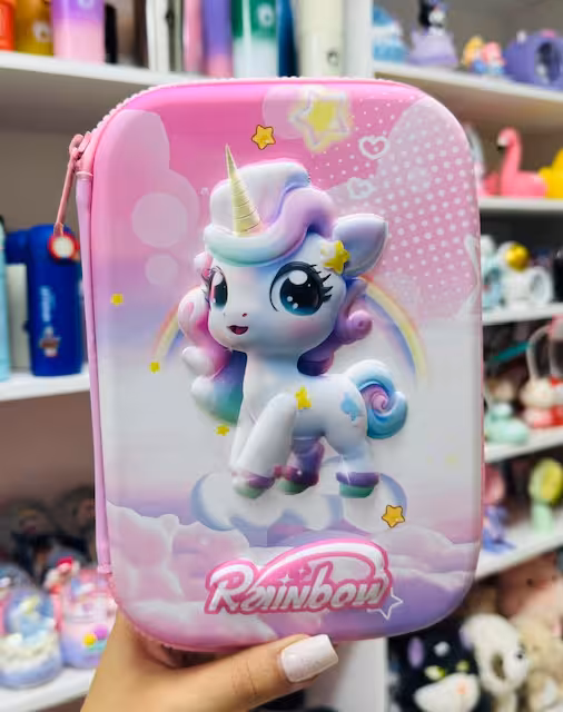 جامدادی کتابی برجسته طرح یونیکورن 2