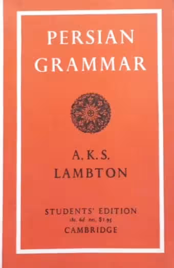 Persian Grammar | A. K. S. Lambton