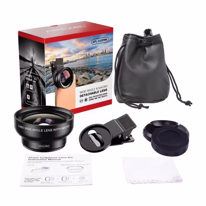 لنز موبایل کلیپسی اپکسل APEXEL APL-0.45WM – اورجینال