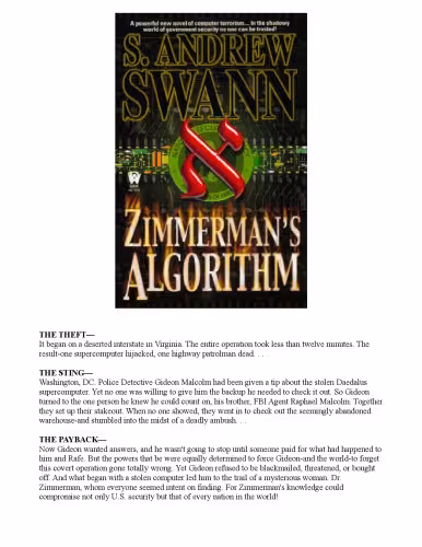 خرید و دانلود نسخه کامل کتاب Zimmerman's Algorithm