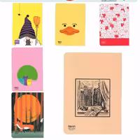 دفتر 60 برگ تک خط ته چسب جلد گلاسه طرح کلاسیک الیپون کد 63119