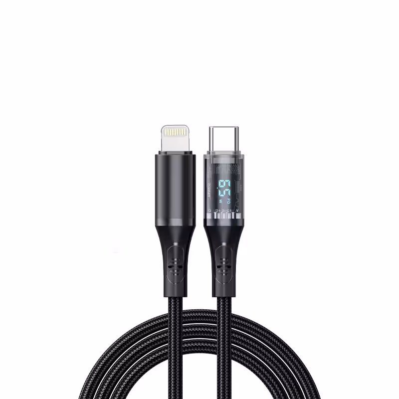 کابل تبدیل USB-C به لایتنینگ هترون مدل HC612IDB طول 1 متر