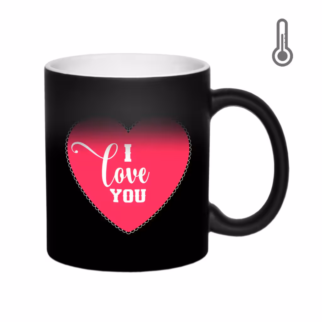خرید و قیمت ماگ حرارتی طرح I Love u کد 1686
