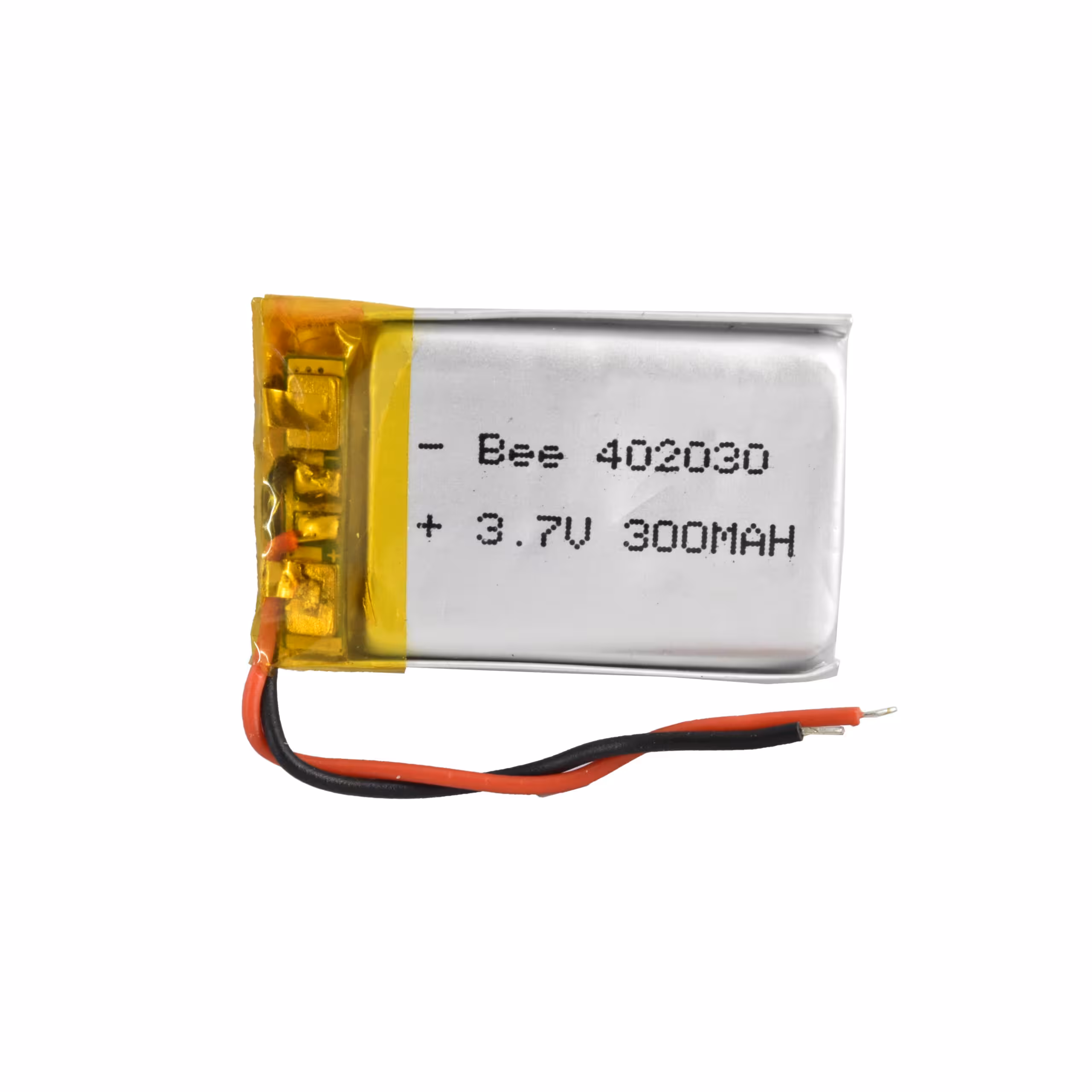 باتری لیتیوم پلیمر 3.7v ظرفیت 300mA ابعاد 402030