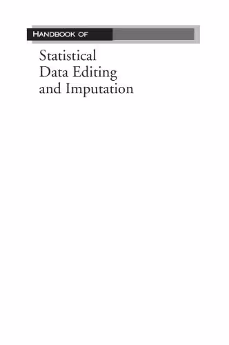 خرید و دانلود نسخه کامل کتاب Handbook of Statistical Data Editing and Imputation