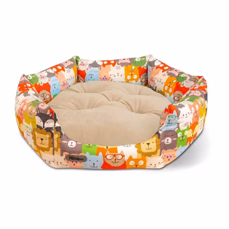 جای خواب سگ و گربه نیناپت طرح 6 ضلعی VIP سایز یک Ninapet