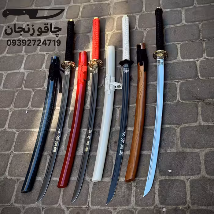 شمشیر سفارشی غلاف پولییستر براق چوب گردو | ارسال با باربری