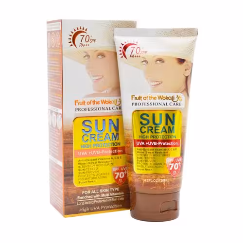 کرم ضد آفتاب وکالی SPF 70 اصلی  WOKALI SUNSCREEN SPF 70