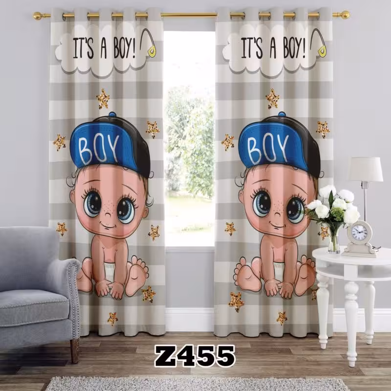 پرده سه بعدی طرح کودک