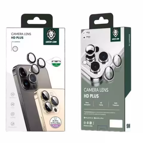 محافظ لنز دوربین Green Lion مدل HD Plus مناسب برای iPhone 14 Pro / 14 Pro Max