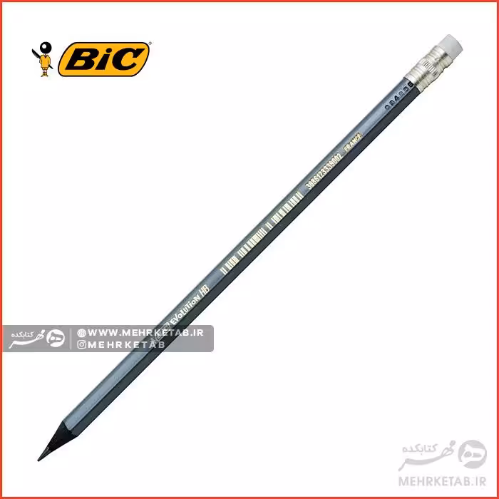 مداد مشکی پاک کن دار بیک BIC Evolution HB Eraseer