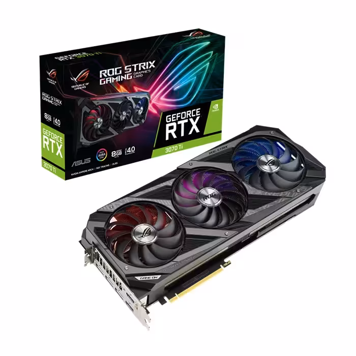 کارت گرافیک ایسوس ROG STRIX GeForce RTX 3070 TI 8GB GAMING