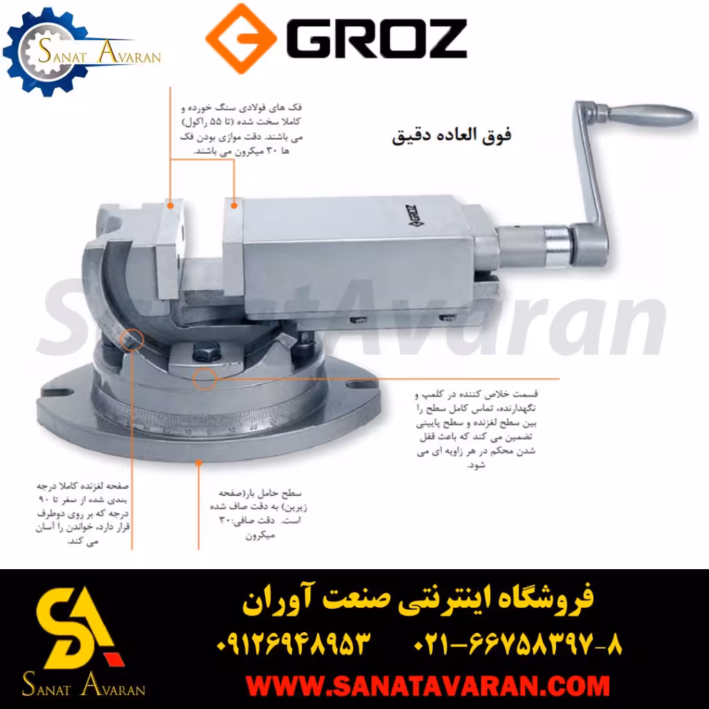 گیره ماشین کاری دو جهته گروز