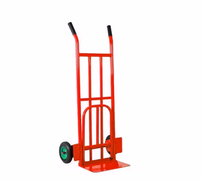 چرخ دستی تاشو_تحمل بار تا 200 کیلوگرم ابعاد کفی 45 * 50 سانتی متر ارتفاع چرخ دستی 110 سانتی متر وزن چرخ دستی 13 کیلوگرم