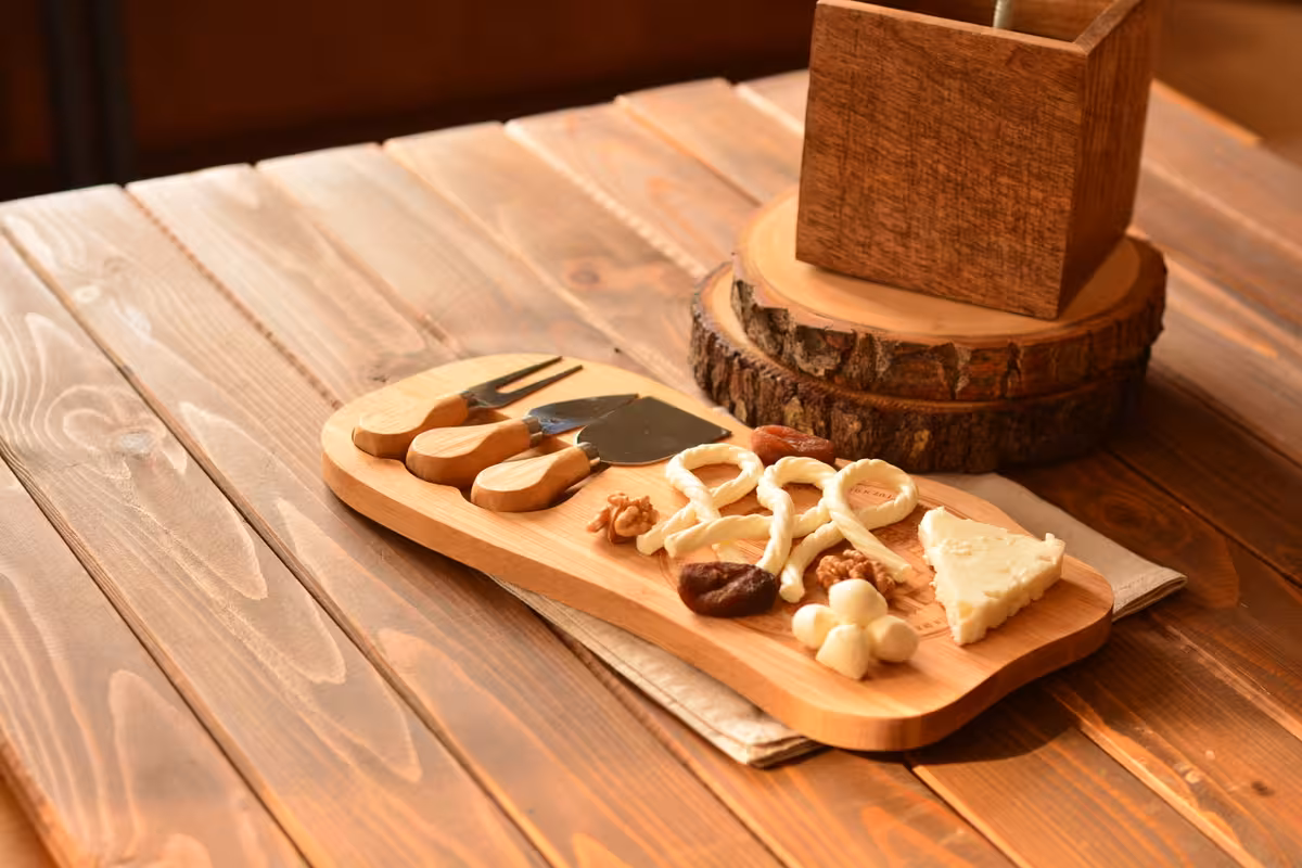 ست سرو 4 پارچه بامبوم مدل hume