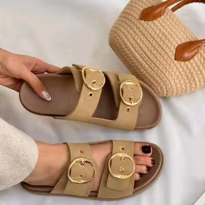 صندل زنانه دو سگک