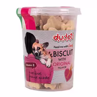 تشویقی بیسکوییتی سگ دودوتی با طعم گندم Dudoti Dog Biscuits With Orginal Falavor وزن 350 گرم