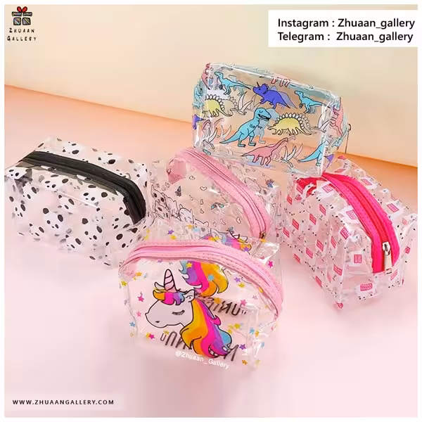 کیف آرایشی We Are Cute شفاف فانتزی