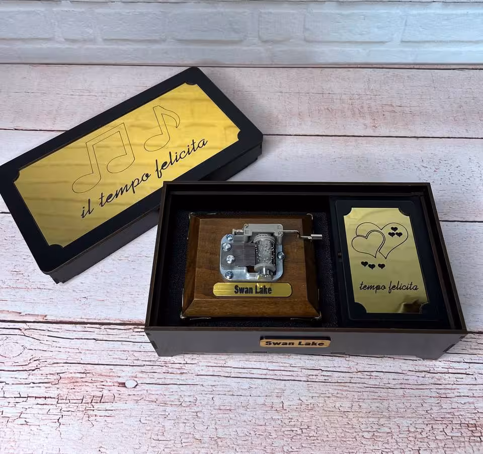 جعبه موزیکال پایه فرشته بزرگ ملودی love story