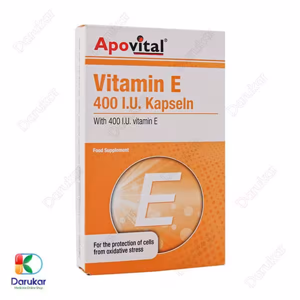 کپسول ژلاتینی نرم ویتامین ای 400 واحد آپوویتال 40 عدد
