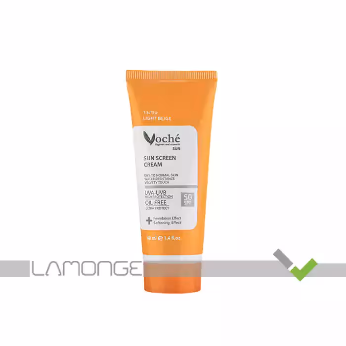 کرم ضد آفتاب رنگی وچه SPF50 مناسب پوست خشک حجم 40 میلی لیتر