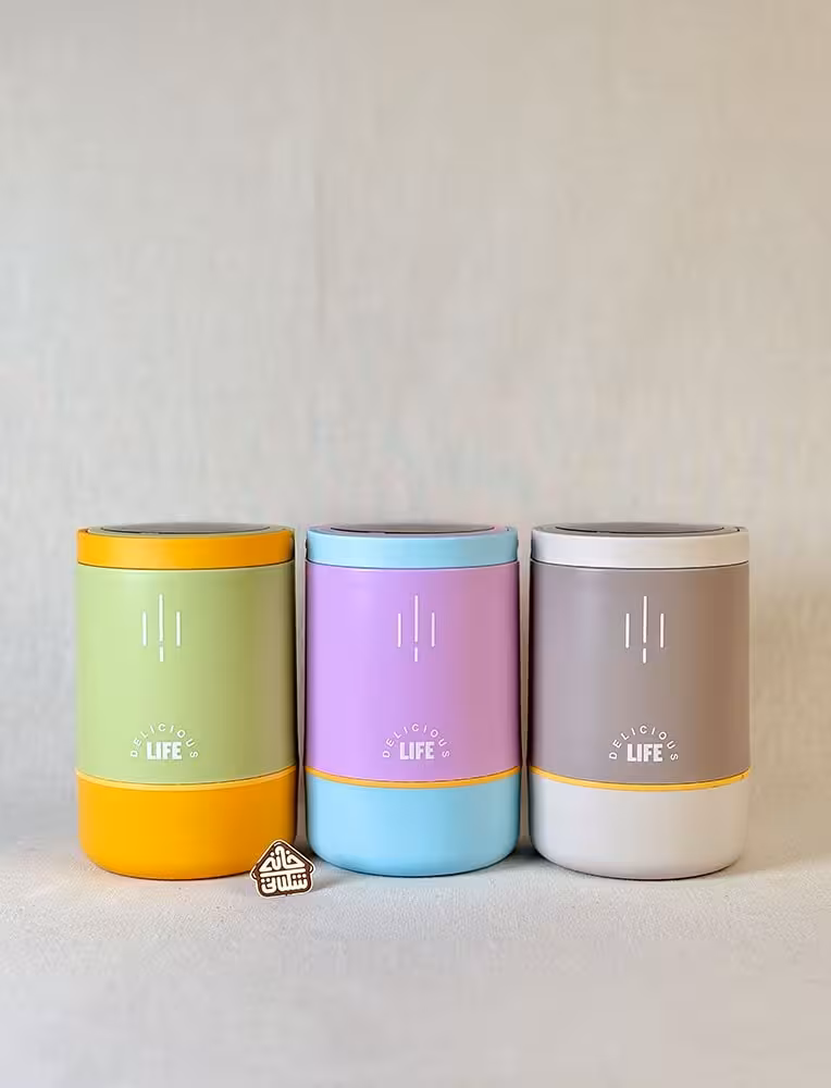 ظرف غذا 900میل سه تیکه داخل استیل SEAL LOCK کد002962