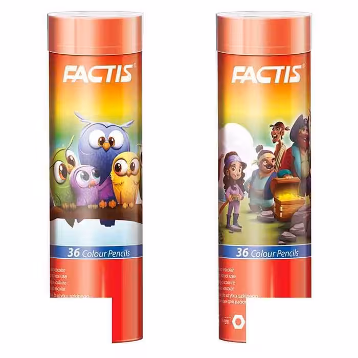 مدادرنگی36رنگ (شش گوش) قوطی فکتیس